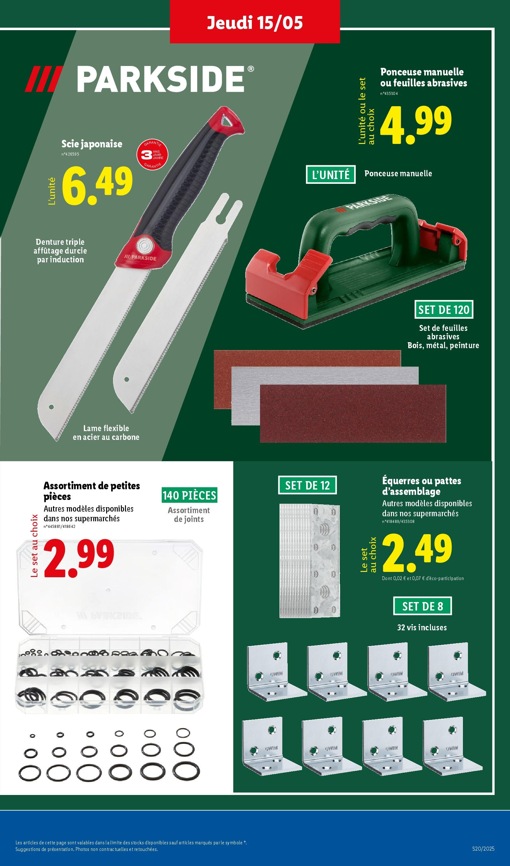 Catalogue LIDL du 14/05/2025 | Promo prospectus en ligne | Page: 39 | Produits: Ponceuse Catalogue LIDL du 14/05/2025 | Promo prospectus en ligne | Page: 39 | Produits: Ponceuse
