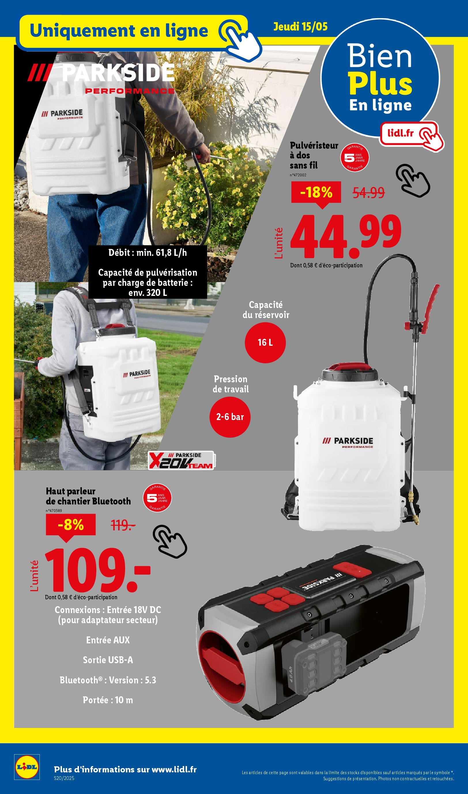 Catalogue LIDL du 14/05/2025 | Promo prospectus en ligne | Page: 42 | Produits: Adaptateur, Batterie Catalogue LIDL du 14/05/2025 | Promo prospectus en ligne | Page: 42 | Produits: Adaptateur, Batterie