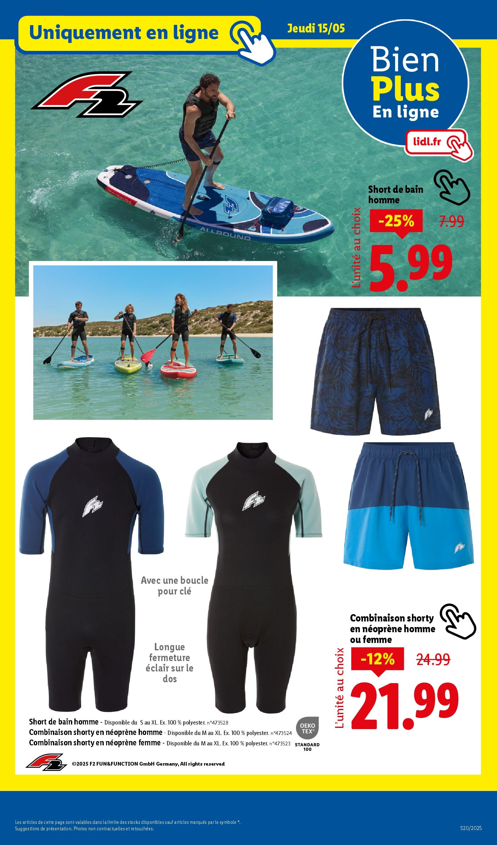 Catalogue LIDL du 14/05/2025 | Promo prospectus en ligne | Page: 51 | Produits: Clé, Combinaison, Shorts Catalogue LIDL du 14/05/2025 | Promo prospectus en ligne | Page: 51 | Produits: Clé, Combinaison, Shorts