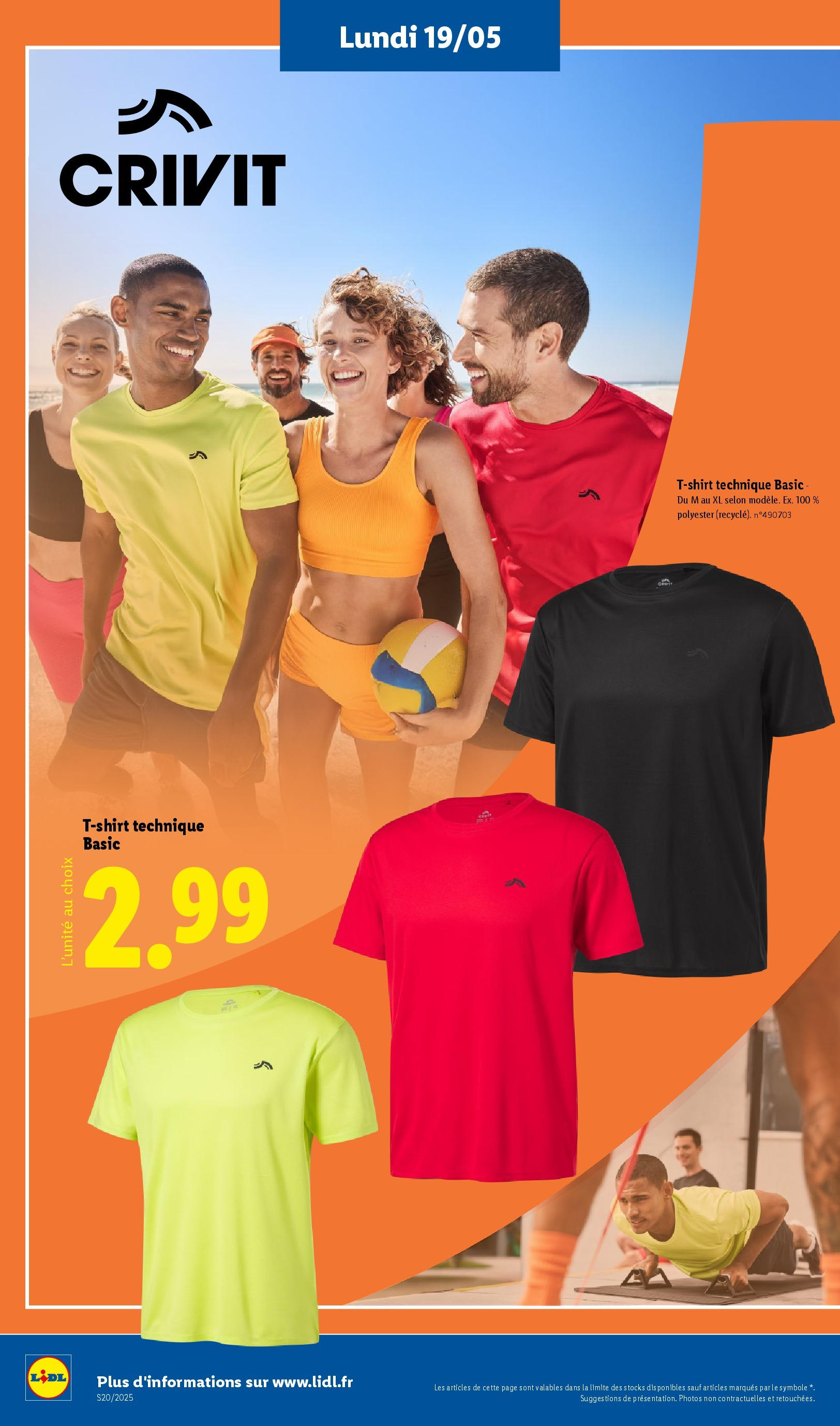 Catalogue LIDL du 14/05/2025 | Promo prospectus en ligne | Page: 52 | Produits: T-shirt Catalogue LIDL du 14/05/2025 | Promo prospectus en ligne | Page: 52 | Produits: T-shirt