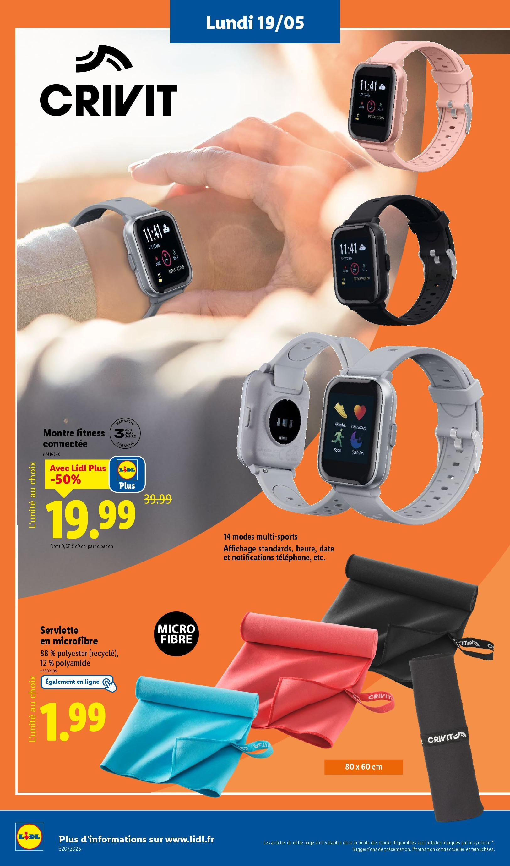 Catalogue LIDL du 14/05/2025 | Promo prospectus en ligne | Page: 58 | Produits: Montre Catalogue LIDL du 14/05/2025 | Promo prospectus en ligne | Page: 58 | Produits: Montre