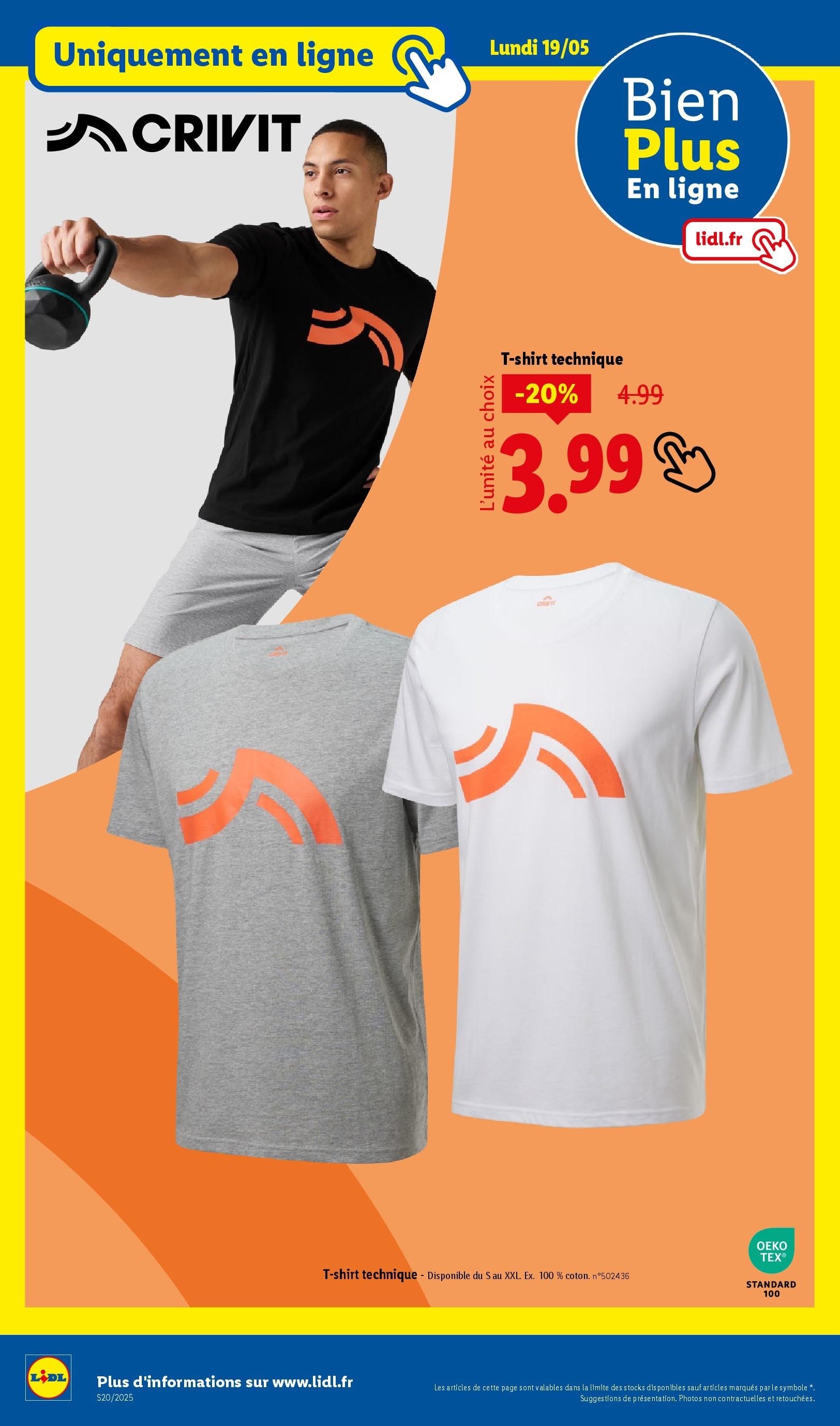 Catalogue LIDL du 14/05/2025 | Promo prospectus en ligne | Page: 60 | Produits: T-shirt Catalogue LIDL du 14/05/2025 | Promo prospectus en ligne | Page: 60 | Produits: T-shirt