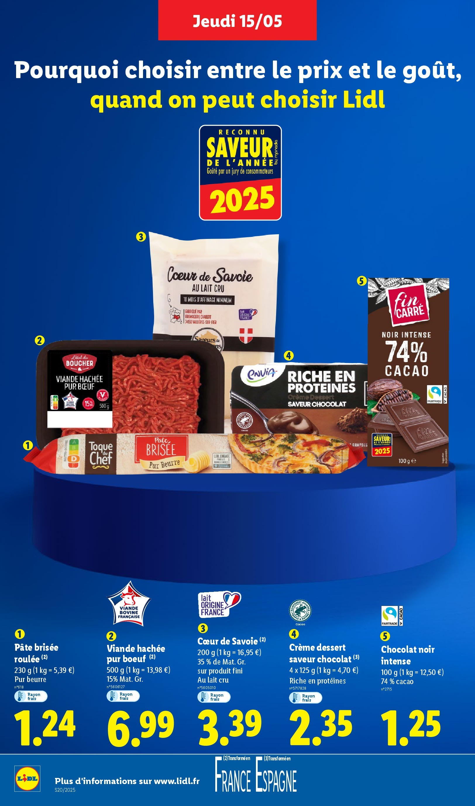 Catalogue LIDL du 14/05/2025 | Promo prospectus en ligne | Page: 10 | Produits: Lait, Beurre, Crème, Viande bovine Catalogue LIDL du 14/05/2025 | Promo prospectus en ligne | Page: 10 | Produits: Lait, Beurre, Crème, Viande bovine