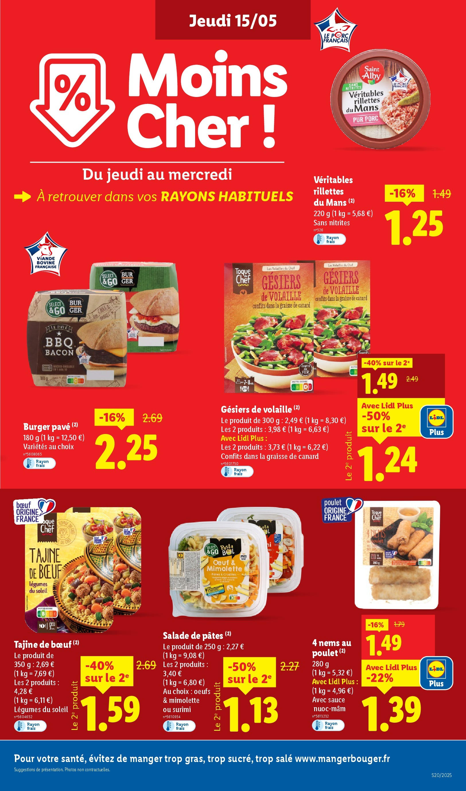 Catalogue LIDL du 14/05/2025 | Promo prospectus en ligne | Page: 11 | Produits: Salade, Graisse de canard, Viande, Pâtes Catalogue LIDL du 14/05/2025 | Promo prospectus en ligne | Page: 11 | Produits: Salade, Graisse de canard, Viande, Pâtes