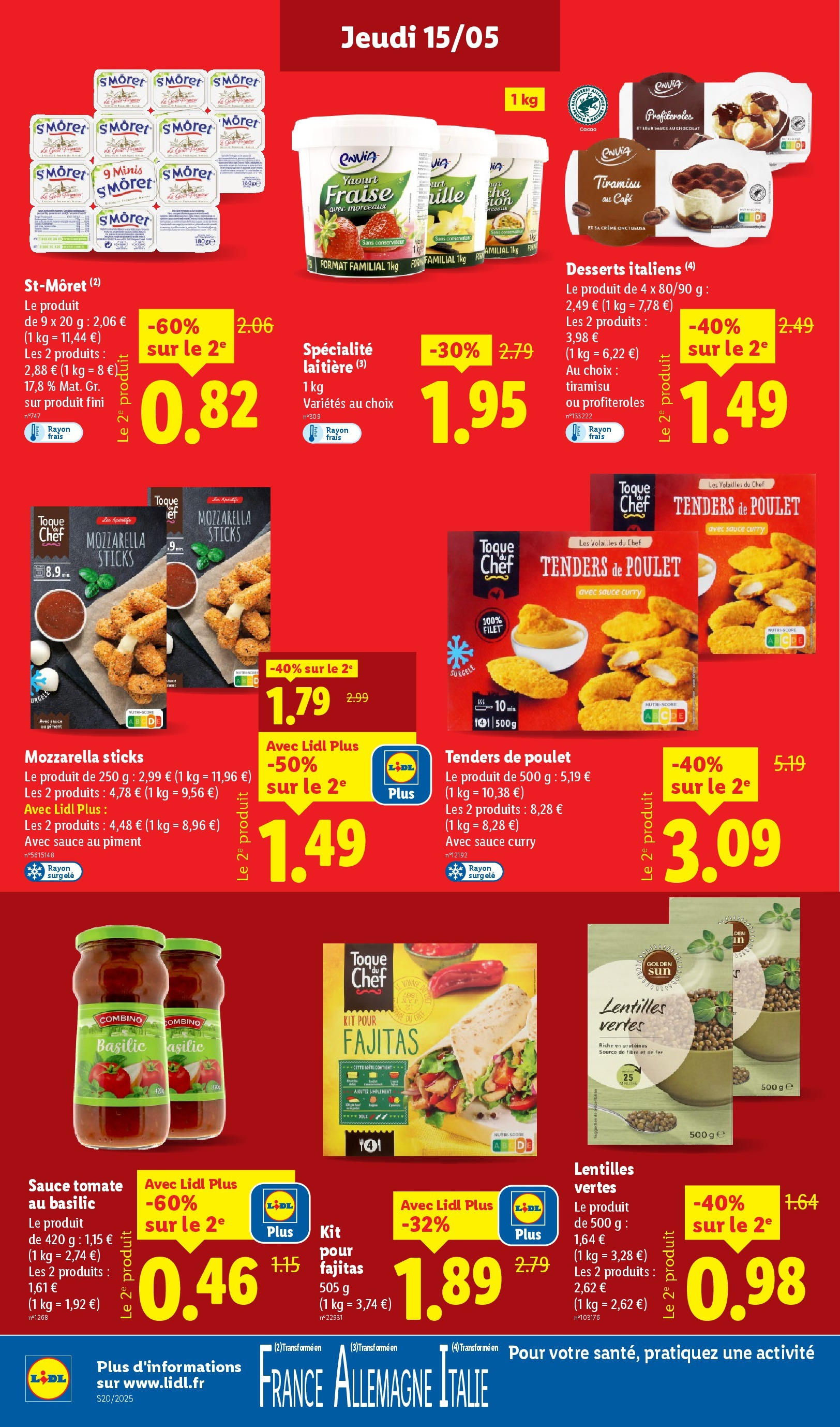 Catalogue LIDL du 14/05/2025 | Promo prospectus en ligne | Page: 12 | Produits: Fraise, Mozzarella, Piment, Café Catalogue LIDL du 14/05/2025 | Promo prospectus en ligne | Page: 12 | Produits: Fraise, Mozzarella, Piment, Café