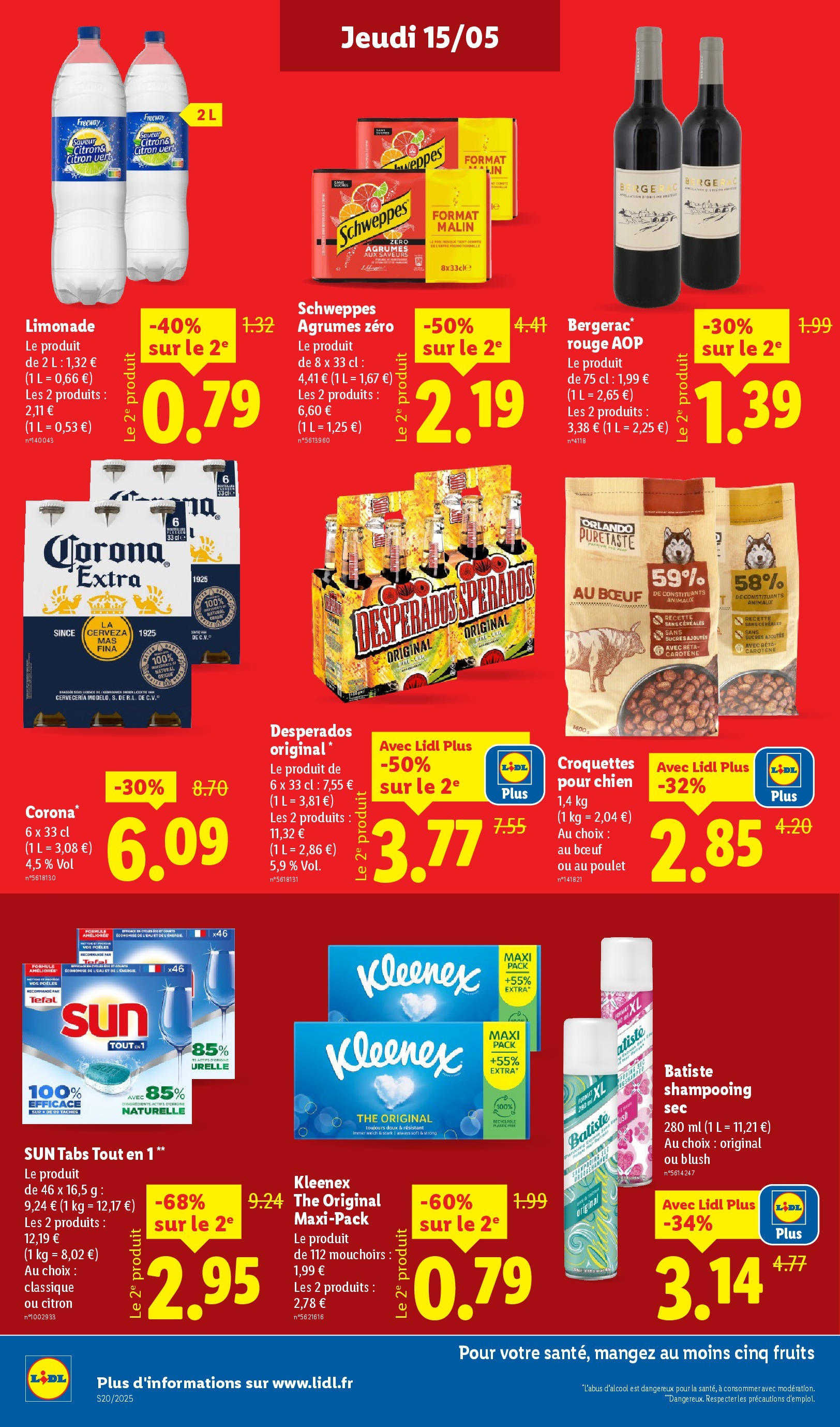 Catalogue LIDL du 14/05/2025 | Promo prospectus en ligne | Page: 14 | Produits: Desperados, Blush, Tefal, Céréales Catalogue LIDL du 14/05/2025 | Promo prospectus en ligne | Page: 14 | Produits: Desperados, Blush, Tefal, Céréales