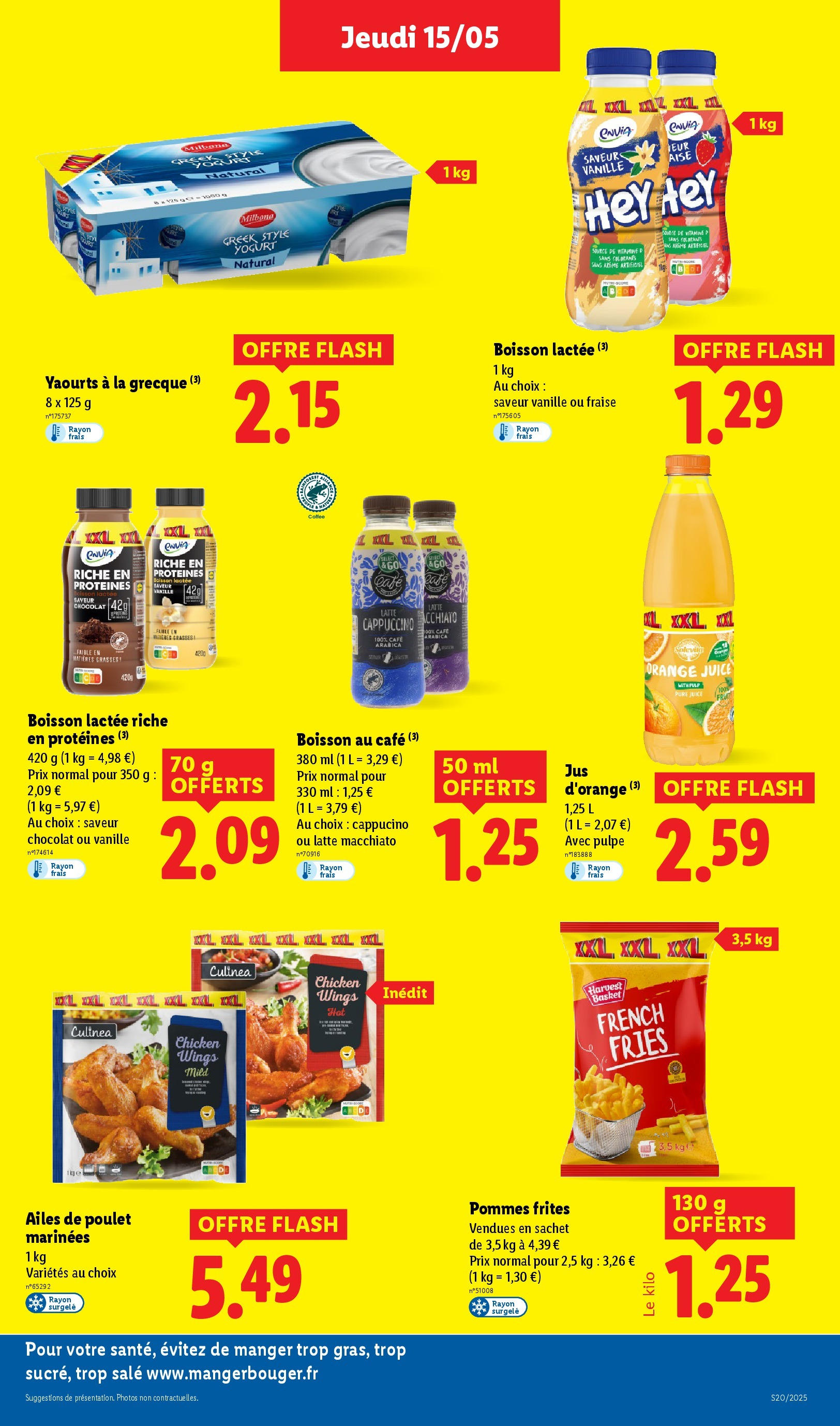Catalogue LIDL du 14/05/2025 | Promo prospectus en ligne | Page: 19 | Produits: Yaourts, Fraise, Orange, Pommes Catalogue LIDL du 14/05/2025 | Promo prospectus en ligne | Page: 19 | Produits: Yaourts, Fraise, Orange, Pommes