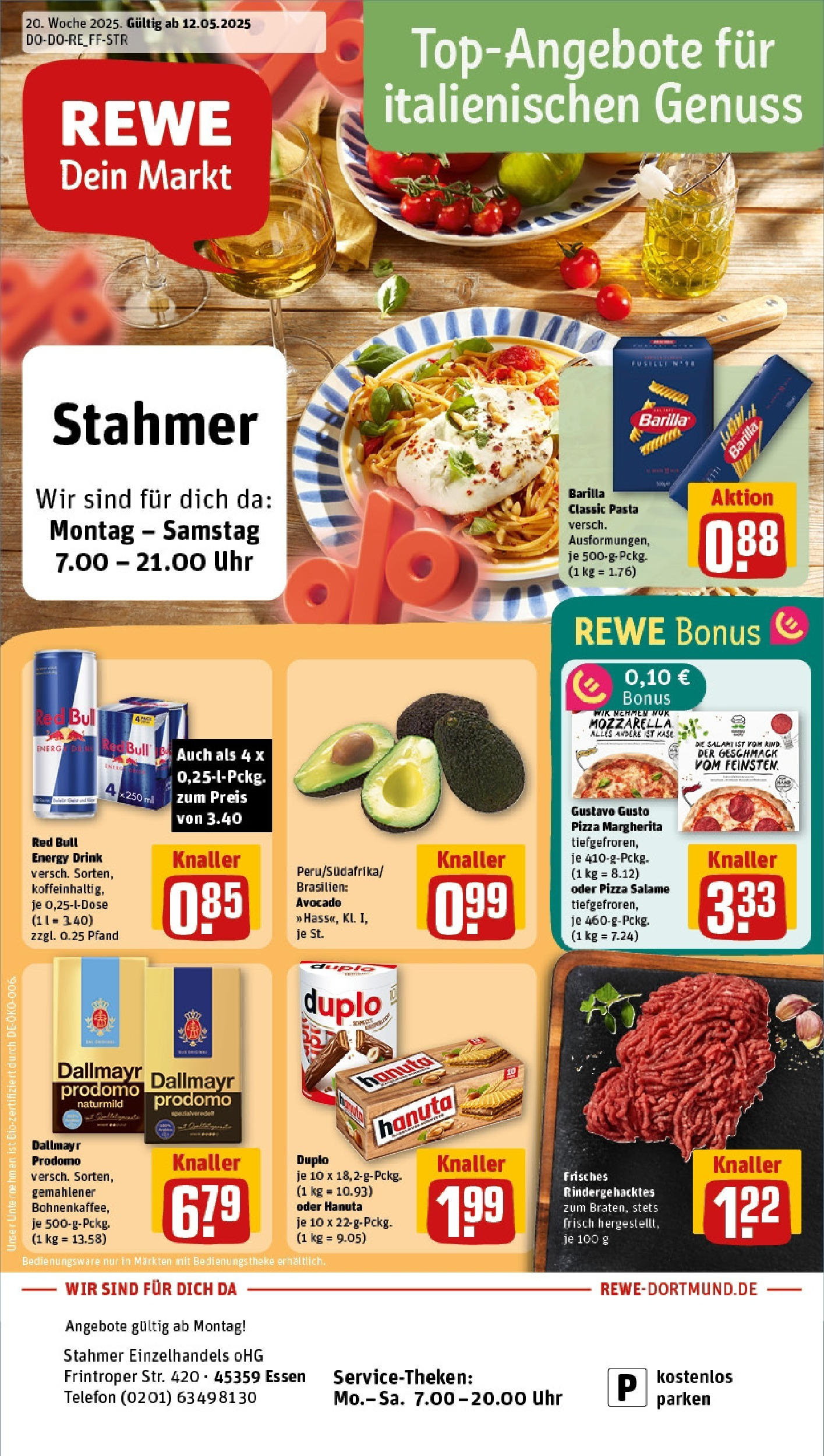 REWE Prospekt ab 12.05.2025 nächste Woche - Essen Vorschau von dem Prospekt des Geschäftes Rewe, gültig ab dem 12.05.2025