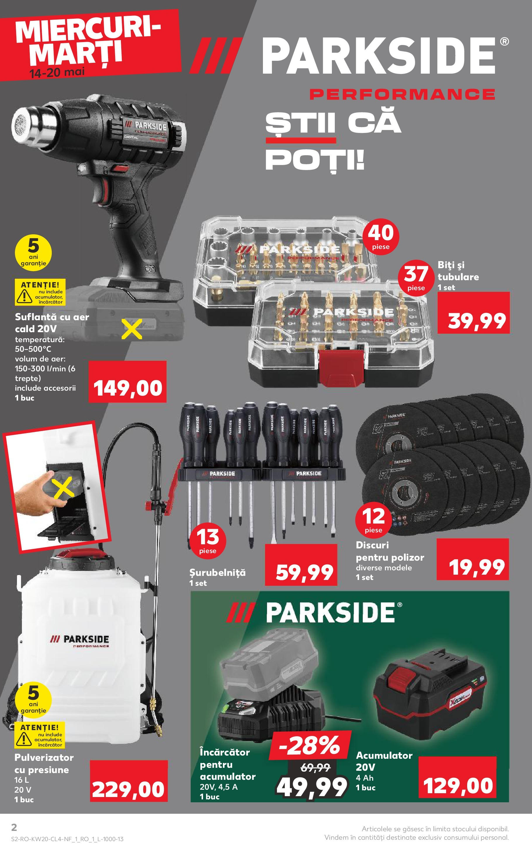 Catalog Kaufland - Sibiu Nonfood 14.05.2025 - Revista si Oferta | Pagină: 2 | Produse: Încărcător, Suflantă, Polizor