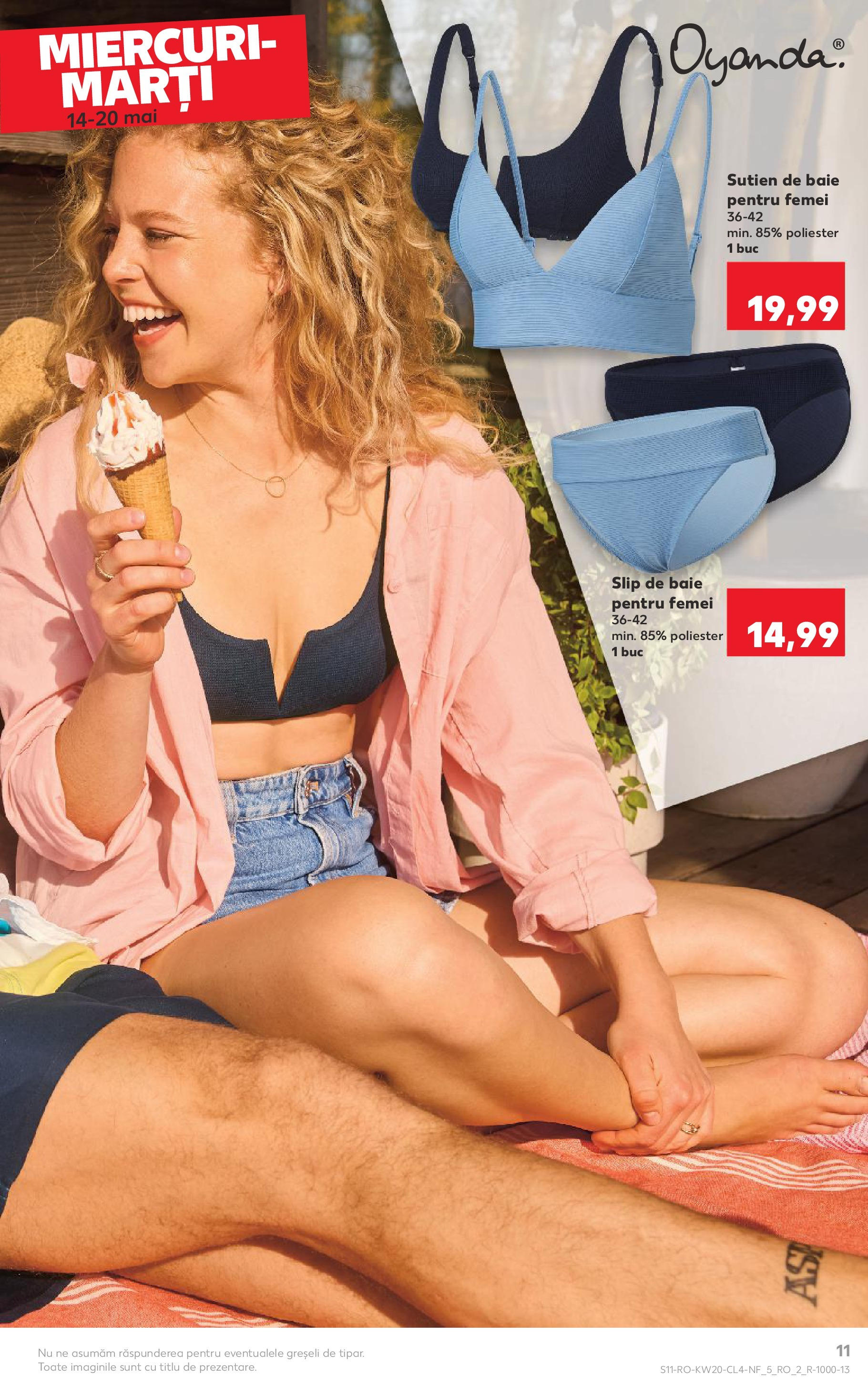 Catalog Kaufland - Sibiu Nonfood 14.05.2025 - Revista si Oferta | Pagină: 11 | Produse: Sutien de baie, Slip de baie, Sutien, Slip