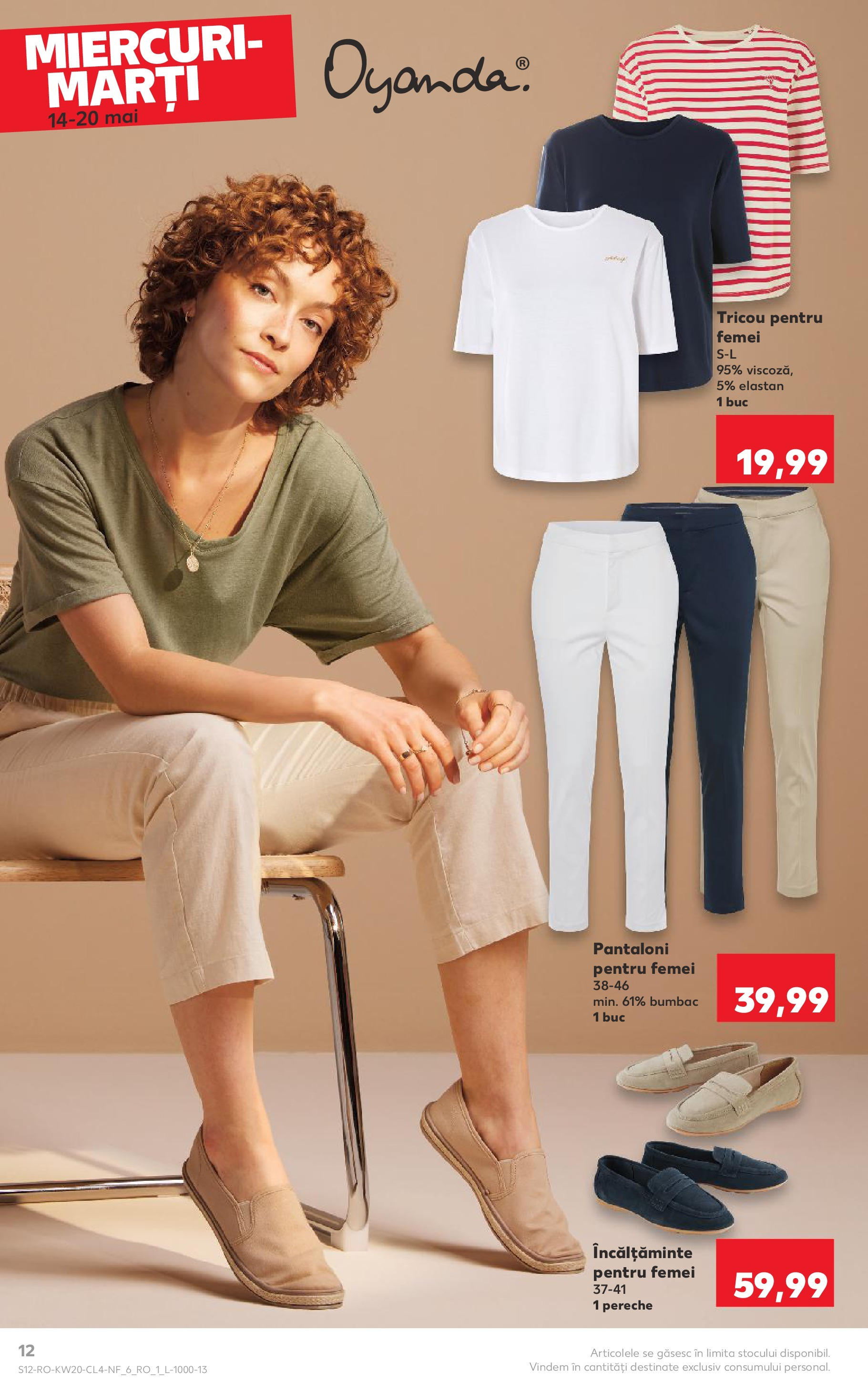 Catalog Kaufland - Sibiu Nonfood 14.05.2025 - Revista si Oferta | Pagină: 12 | Produse: Bornoz takımı, Tricou, Pantaloni