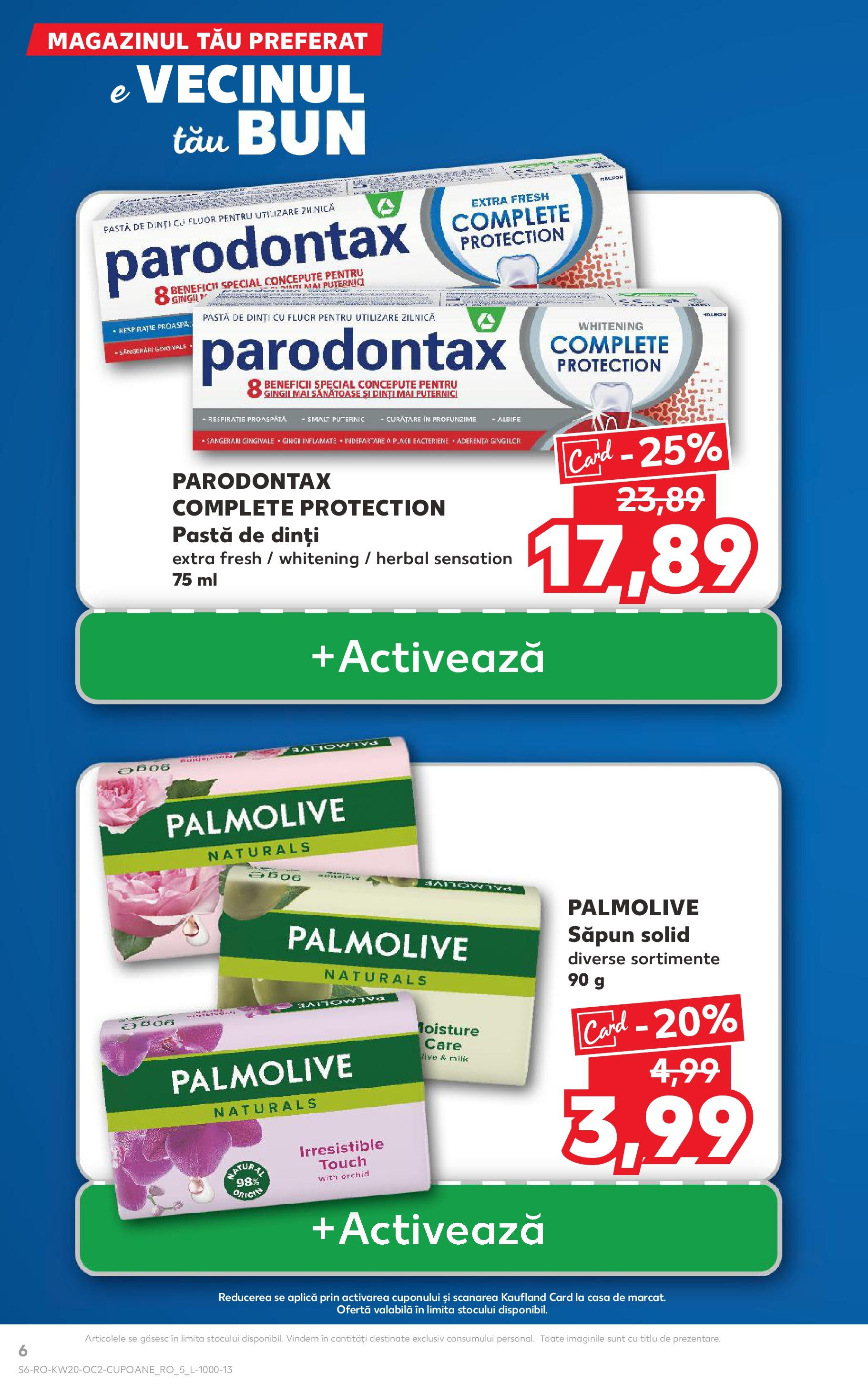 Kaufland - Catalog Kaufland până în data de 18.05.2025 13.05.2025 || Revista si Oferte | Pagină: 6 | Produse: Săpun solid, Săpun, Pastă de dinți Kaufland - Catalog Kaufland până în data de 18.05.2025 13.05.2025 - Revista si Oferta | Pagină: 6 | Produse: Săpun solid, Săpun, Pastă de dinți