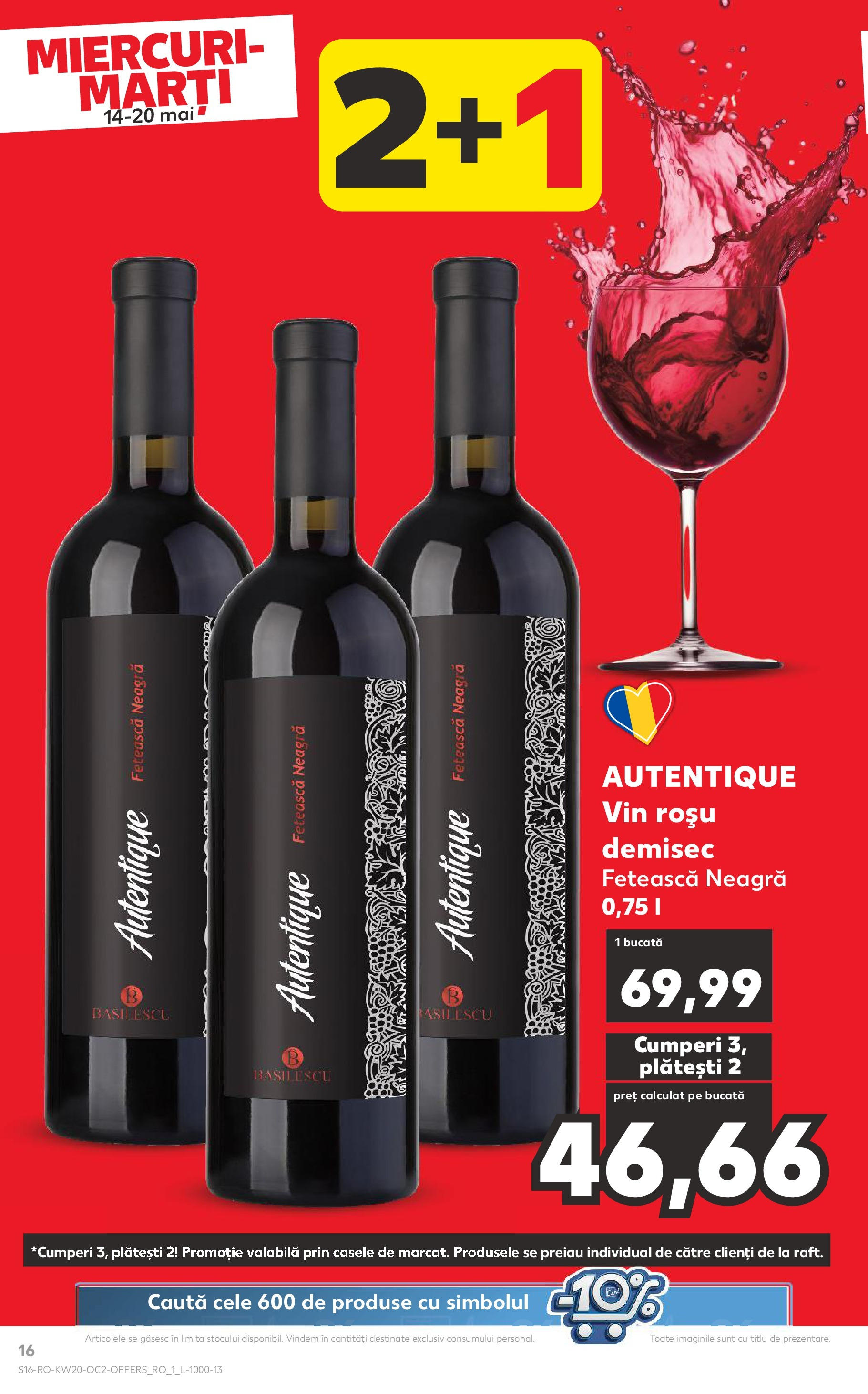 Kaufland - Catalog Kaufland până în data de 18.05.2025 13.05.2025 || Revista si Oferte | Pagină: 16 | Produse: Vin Kaufland - Catalog Kaufland până în data de 18.05.2025 13.05.2025 - Revista si Oferta | Pagină: 16 | Produse: Vin