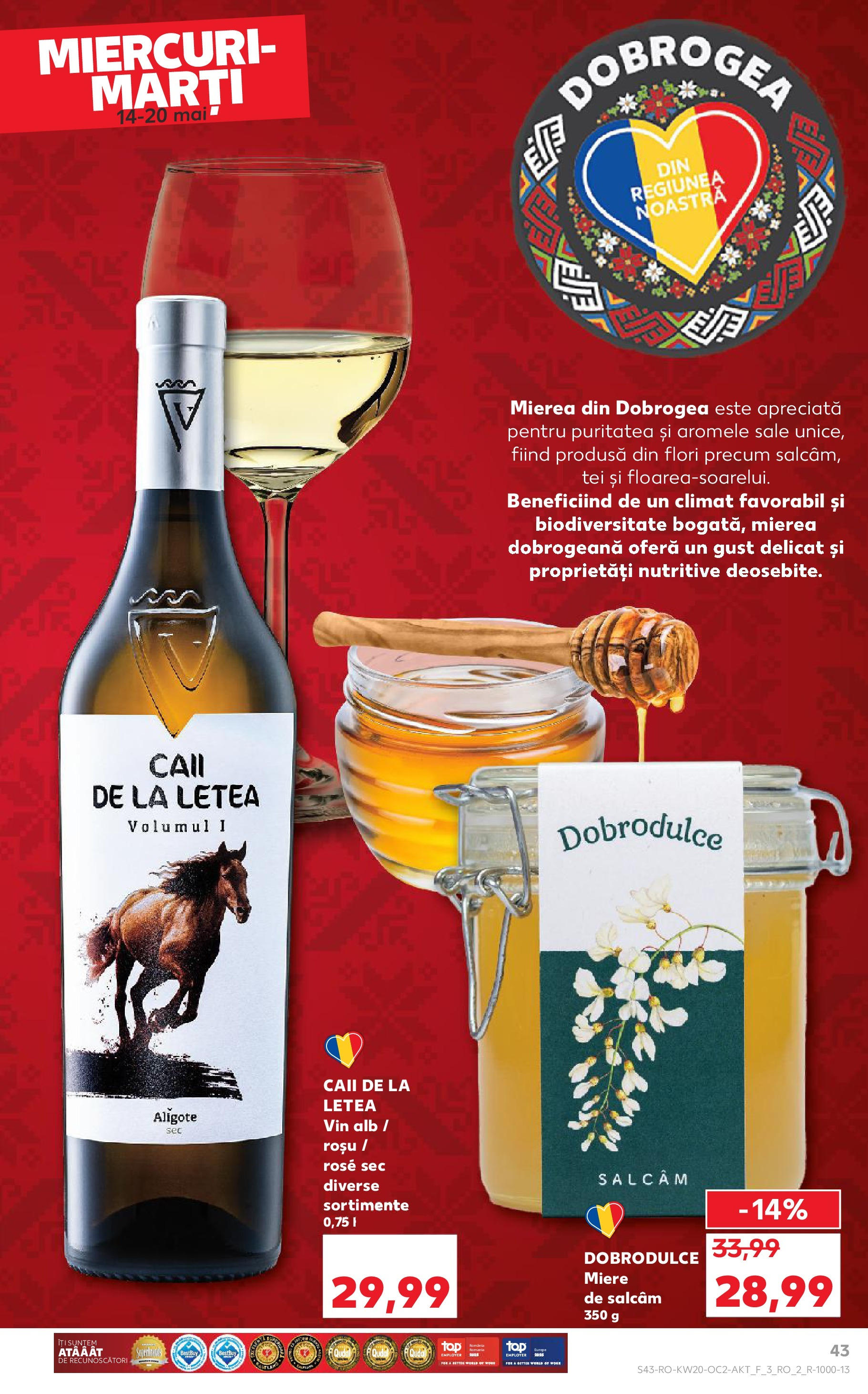 Kaufland - Catalog Kaufland până în data de 18.05.2025 13.05.2025 || Revista si Oferte | Pagină: 43 | Produse: Vin Kaufland - Catalog Kaufland până în data de 18.05.2025 13.05.2025 - Revista si Oferta | Pagină: 43 | Produse: Vin