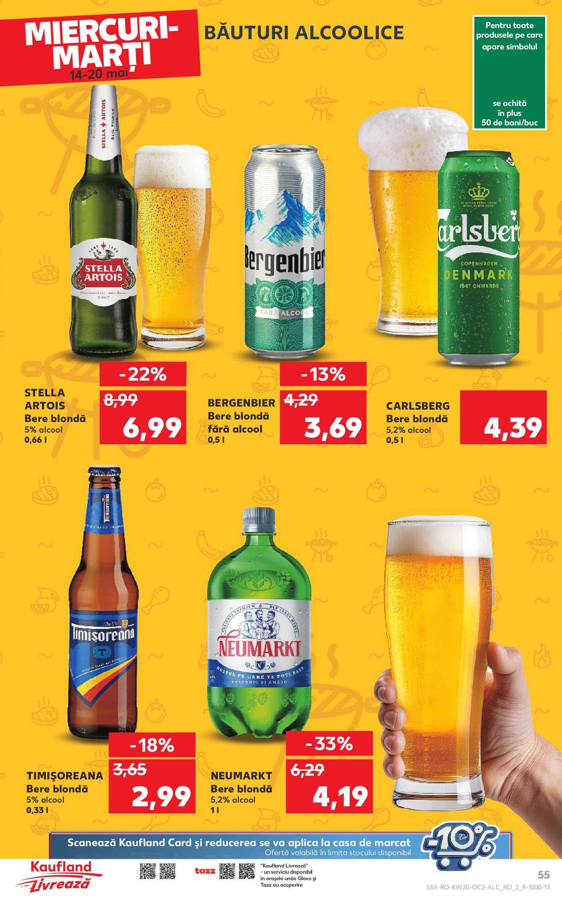 Kaufland - Catalog Kaufland până în data de 18.05.2025 13.05.2025 || Revista si Oferte | Pagină: 55 | Produse: Bere, Plastik Kulübe Kaufland - Catalog Kaufland până în data de 18.05.2025 13.05.2025 - Revista si Oferta | Pagină: 55 | Produse: Bere, Plastik Kulübe