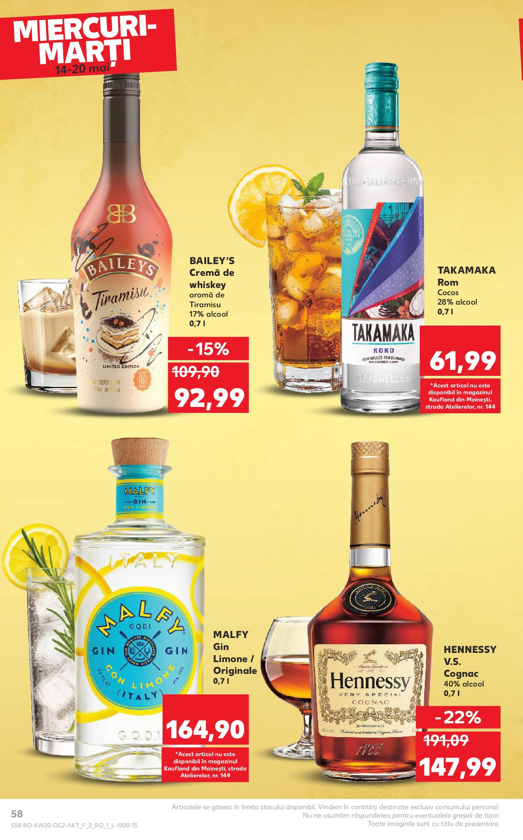 Kaufland - Catalog Kaufland până în data de 18.05.2025 13.05.2025 || Revista si Oferte | Pagină: 58 | Produse: Cremă, Tiramisu, Gin, Whiskey Kaufland - Catalog Kaufland până în data de 18.05.2025 13.05.2025 - Revista si Oferta | Pagină: 58 | Produse: Cremă, Tiramisu, Gin, Whiskey