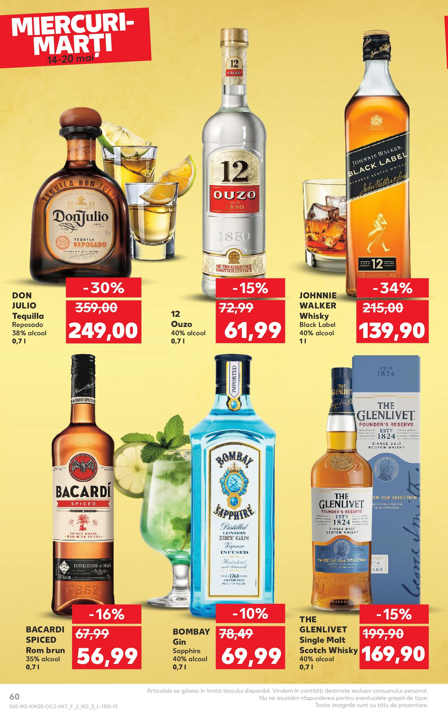 Catalog Kaufland - Sibiu 14.05.2025 || Revista si Oferte | Pagină: 60 | Produse: Rom, Gin Catalog Kaufland - Sibiu 14.05.2025 - Revista si Oferta | Pagină: 60 | Produse: Rom, Gin