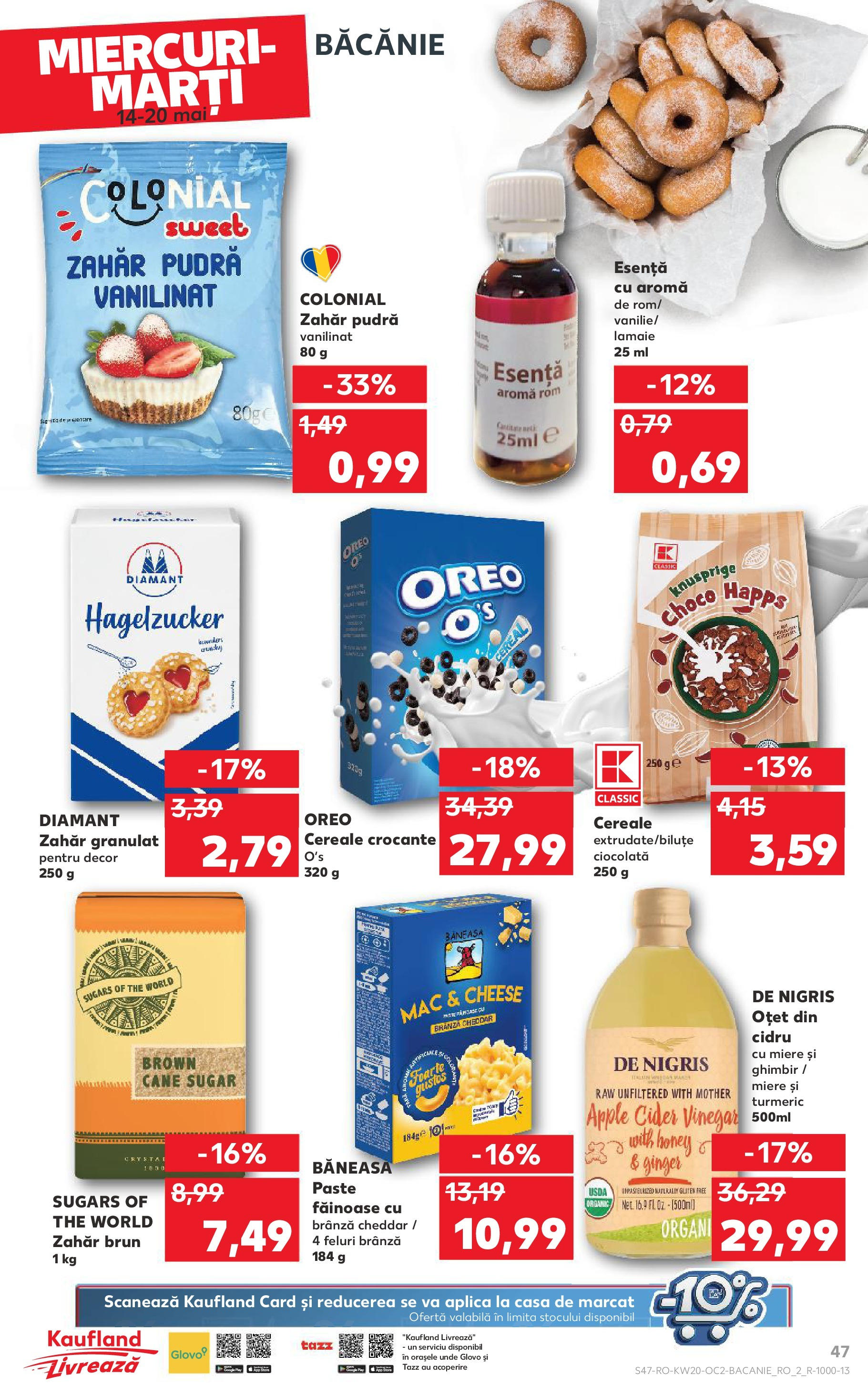 Kaufland - Catalog Kaufland până în data de 18.05.2025 13.05.2025 || Revista si Oferte | Pagină: 47 | Produse: Oțet, Rom, Cereale, Paste Kaufland - Catalog Kaufland până în data de 18.05.2025 13.05.2025 - Revista si Oferta | Pagină: 47 | Produse: Oțet, Rom, Cereale, Paste