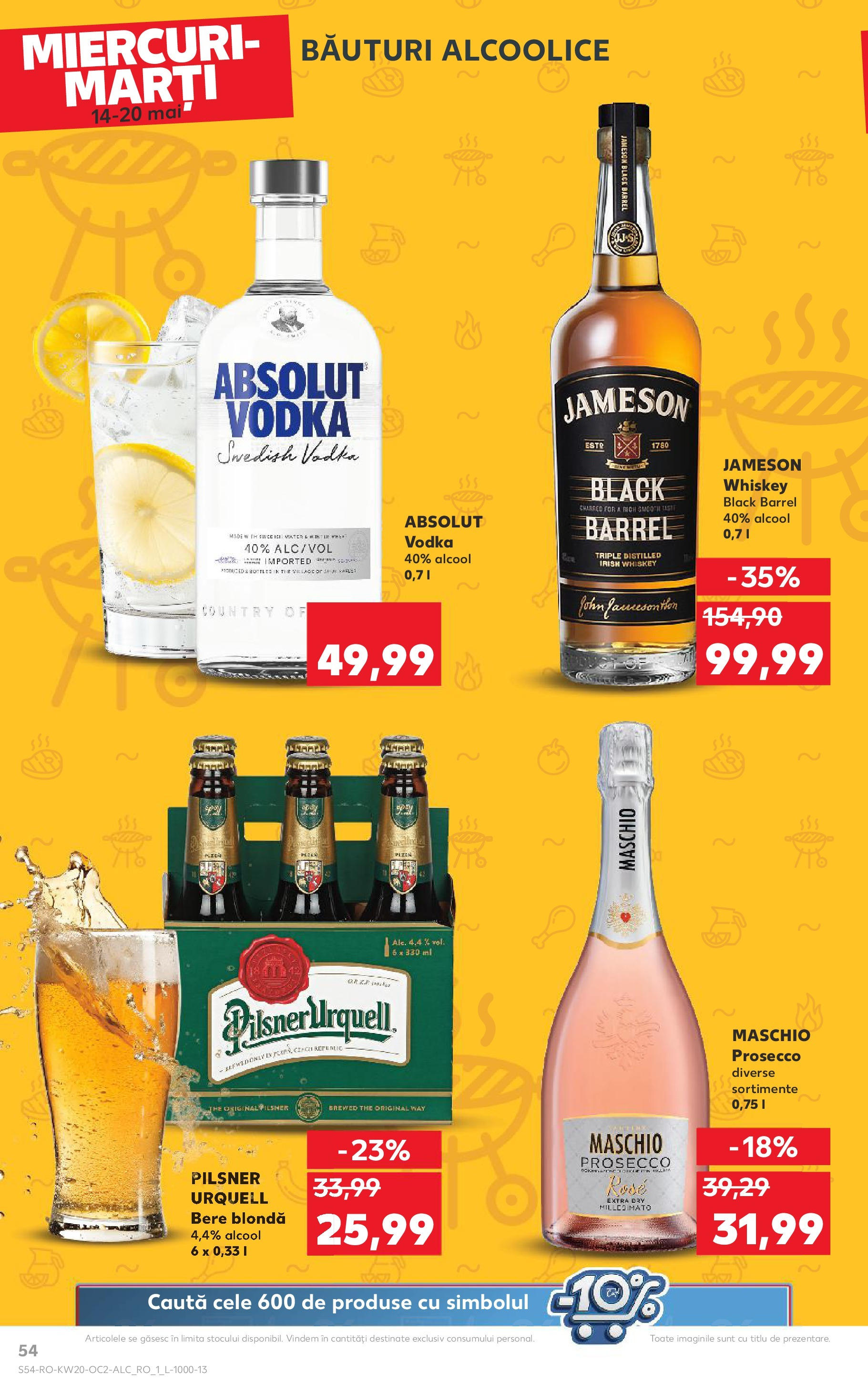 Kaufland - Catalog Kaufland până în data de 18.05.2025 13.05.2025 || Revista si Oferte | Pagină: 54 | Produse: Prosecco, Bere, Vodka, Whiskey Kaufland - Catalog Kaufland până în data de 18.05.2025 13.05.2025 - Revista si Oferta | Pagină: 54 | Produse: Prosecco, Bere, Vodka, Whiskey
