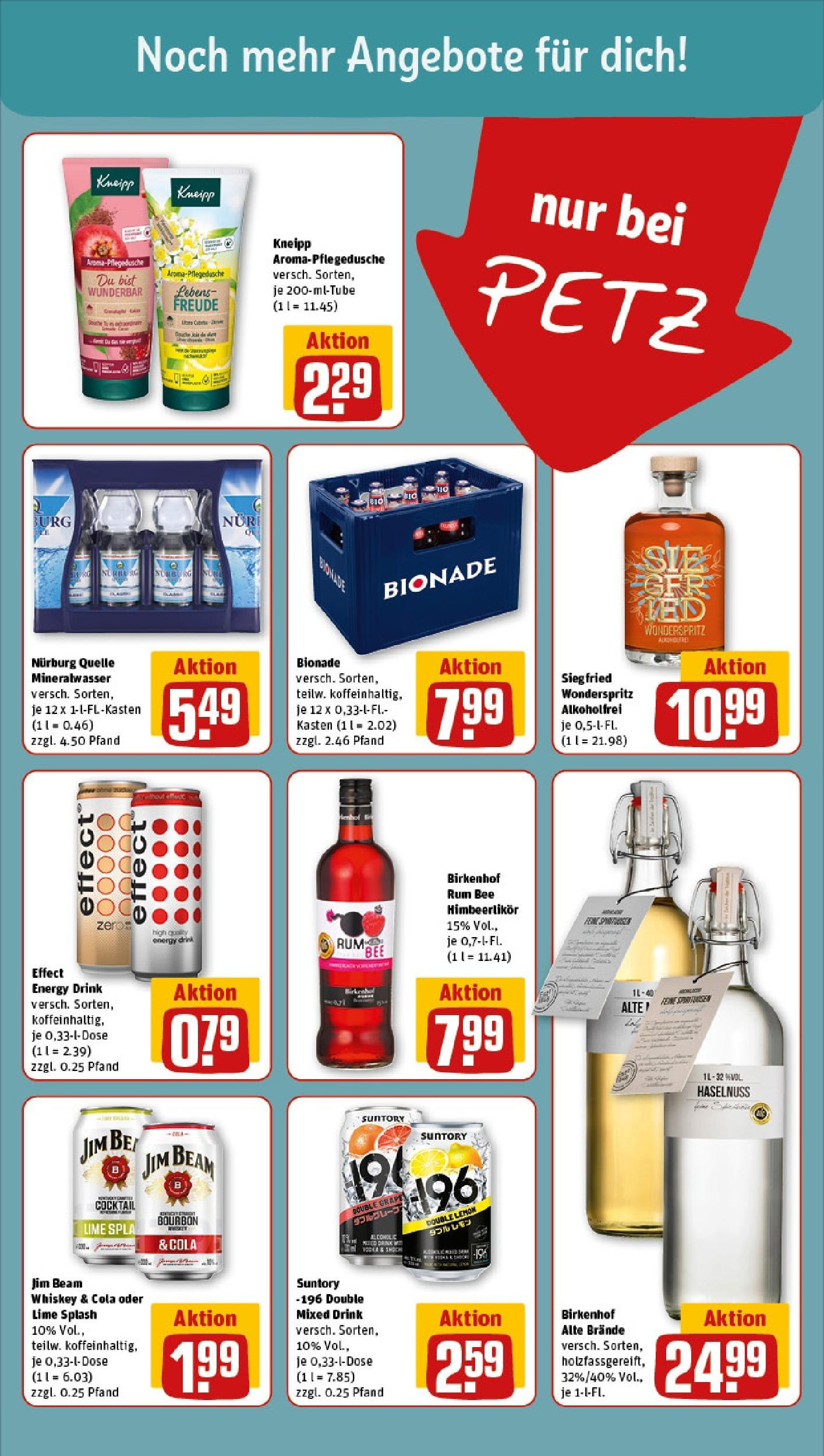 Rewe - Rewe: Wochenangebote (ab 11.05.2025) zum Blättern » Angebote | Seite: 15 | Produkte: Jim beam, Bionade, Mineralwasser, Shower Gel Rewe - Rewe: Wochenangebote (ab 11.05.2025) zum Blättern » Angebote | Seite: 15 | Produkte: Jim beam, Bionade, Mineralwasser, Shower Gel