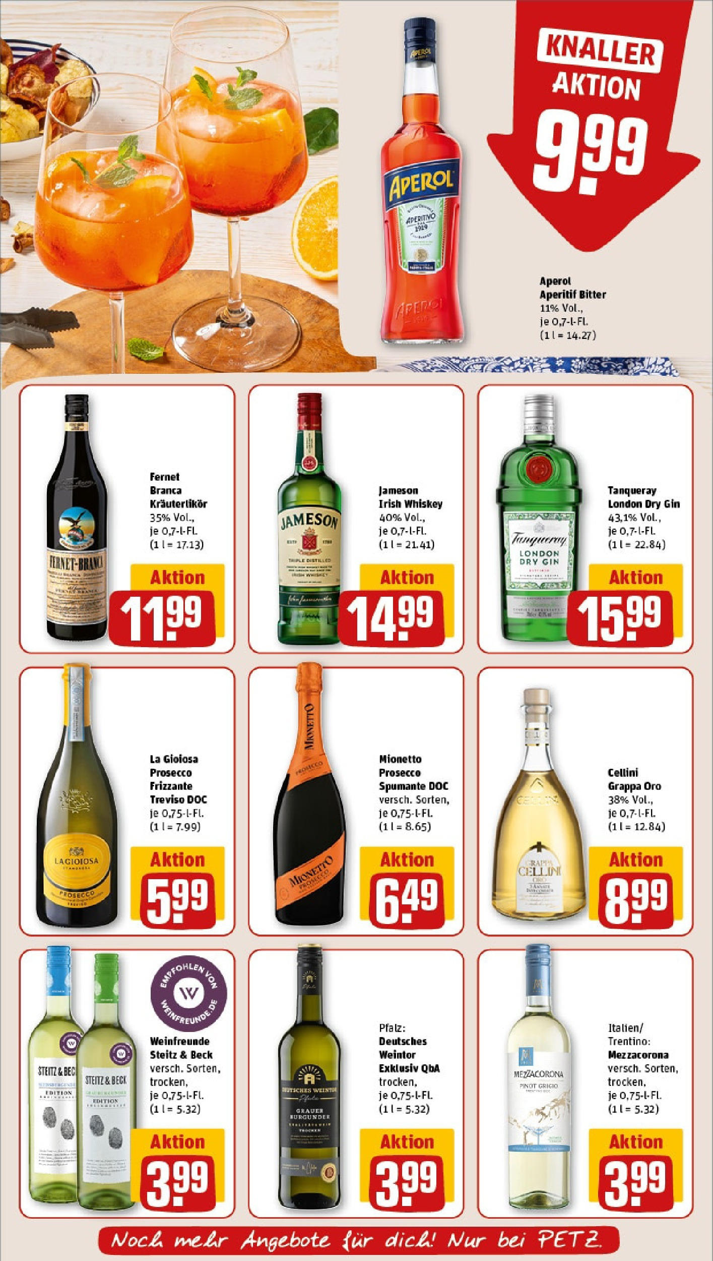 Rewe - Rewe: Wochenangebote (ab 11.05.2025) zum Blättern » Angebote | Seite: 17 | Produkte: Jameson, Aperol, Gin, Fernet branca Rewe - Rewe: Wochenangebote (ab 11.05.2025) zum Blättern » Angebote | Seite: 17 | Produkte: Jameson, Aperol, Gin, Fernet branca