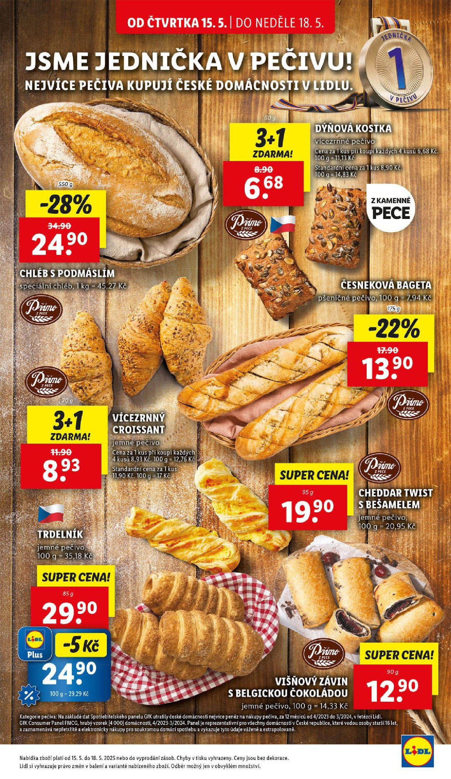 LIDL leták | 13.05.2025 | Akční leták příští týden | Strana: 13 | Produkty: Chléb, Croissant, Bageta, Cheddar Lidl leták od 13.05.2025 - Nový akční leták | Strana: 13 | Produkty: Chléb, Croissant, Bageta, Cheddar