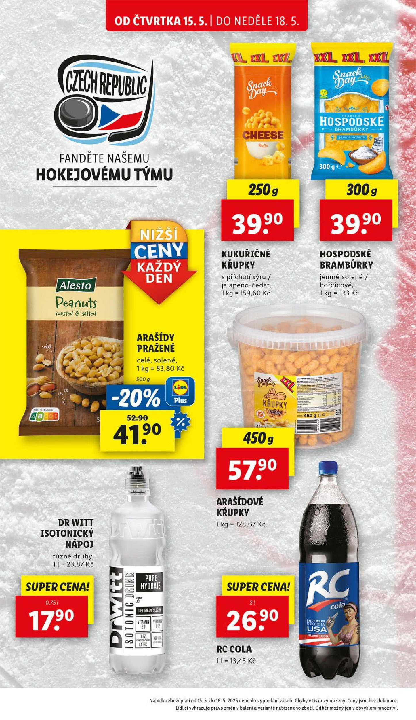 LIDL leták | 13.05.2025 | Akční leták příští týden | Strana: 16 | Produkty: Bramburky, Drwitt, Křupky, RC Cola Lidl leták od 13.05.2025 - Nový akční leták | Strana: 16 | Produkty: Bramburky, Drwitt, Křupky, RC Cola