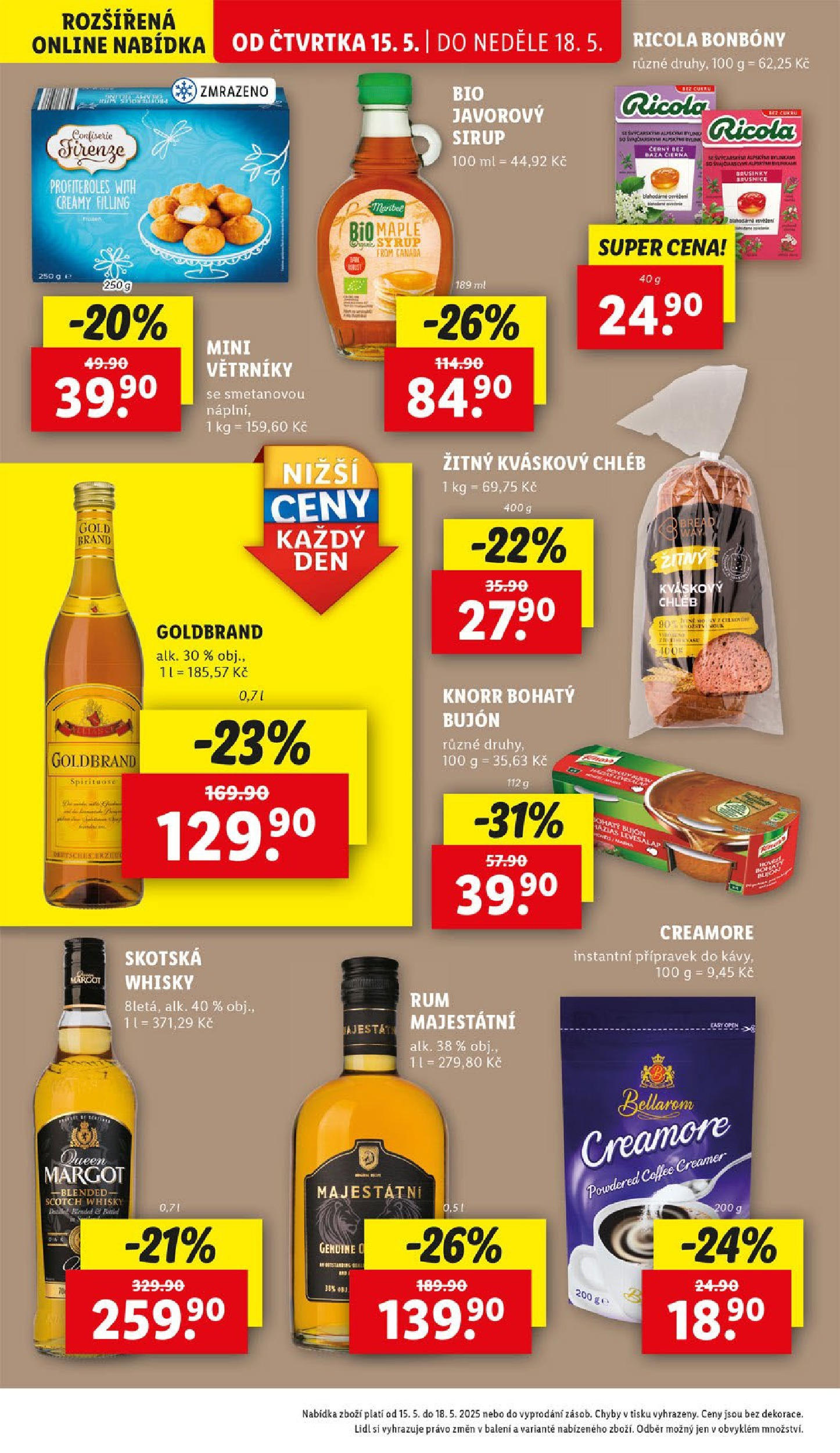 LIDL leták | 13.05.2025 | Akční leták příští týden | Strana: 18 | Produkty: Chléb, Sirup, Mini větrníky, Brusinky Lidl leták od 13.05.2025 - Nový akční leták | Strana: 18 | Produkty: Chléb, Sirup, Mini větrníky, Brusinky