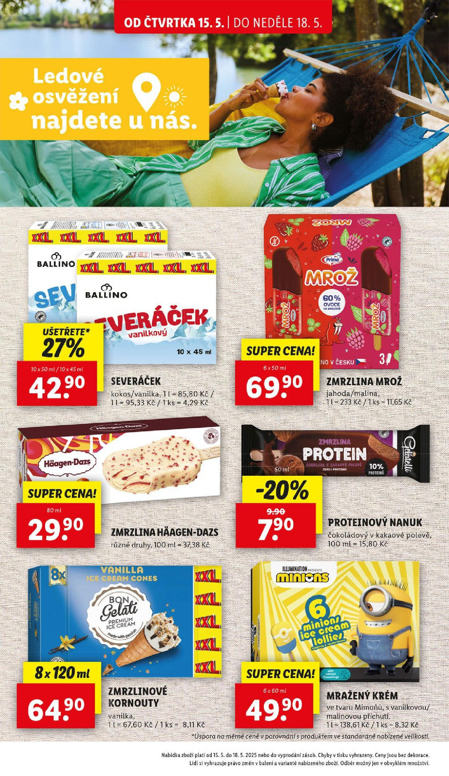 LIDL leták | 13.05.2025 | Akční leták příští týden | Strana: 20 | Produkty: Ovoce, Bon Gelati, Gelatelli, Protein Lidl leták od 13.05.2025 - Nový akční leták | Strana: 20 | Produkty: Ovoce, Bon Gelati, Gelatelli, Protein