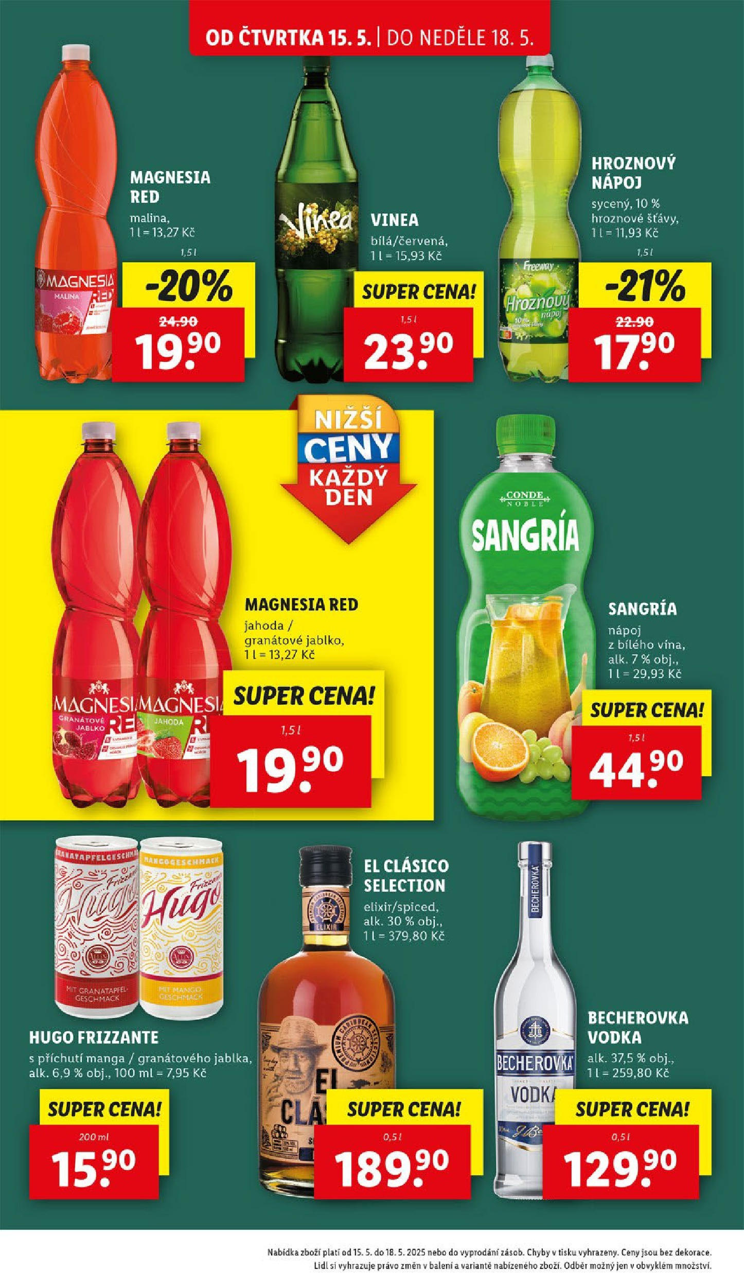 LIDL leták | 13.05.2025 | Akční leták příští týden | Strana: 22 | Produkty: Mango, Magnesia, Vinea, Hugo Frizzante Lidl leták od 13.05.2025 - Nový akční leták | Strana: 22 | Produkty: Mango, Magnesia, Vinea, Hugo Frizzante