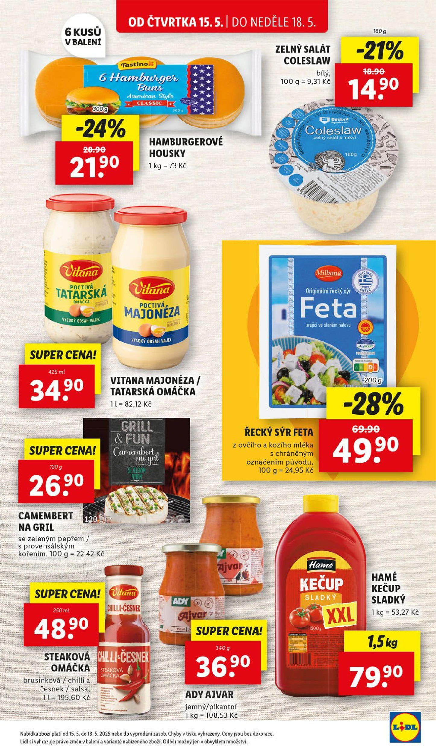 LIDL leták | 13.05.2025 | Akční leták příští týden | Strana: 27 | Produkty: Kečup, Salát, Steak, Tatarská omáčka Lidl leták od 13.05.2025 - Nový akční leták | Strana: 27 | Produkty: Kečup, Salát, Steak, Tatarská omáčka
