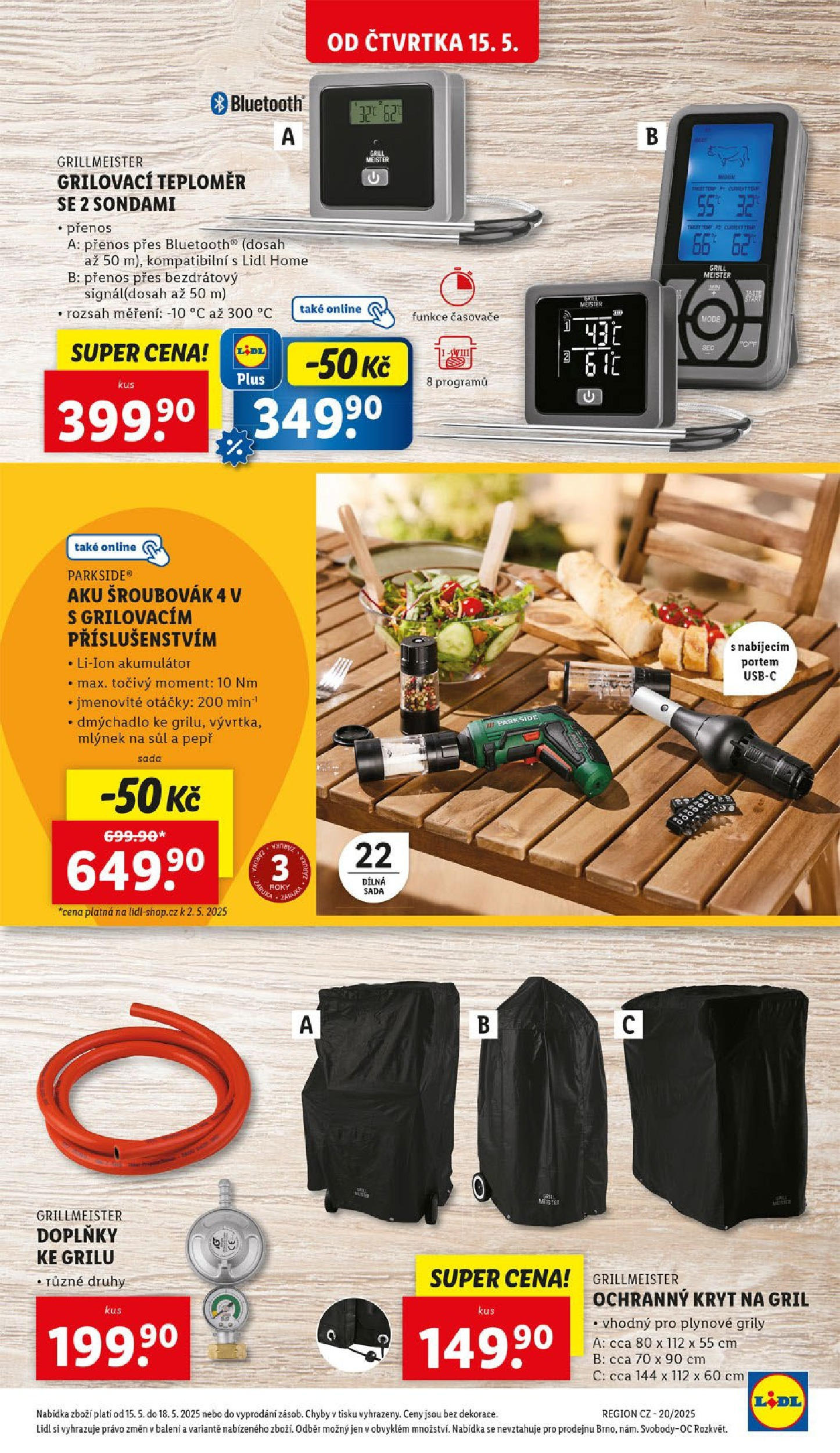 LIDL leták | 13.05.2025 | Akční leták příští týden | Strana: 33 | Produkty: Parkside, Šroubovák, Gril, Teploměr Lidl leták od 13.05.2025 - Nový akční leták | Strana: 33 | Produkty: Parkside, Šroubovák, Gril, Teploměr