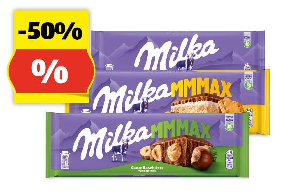 MILKA MMMAX Tafel, 300 g/276 g/270 g/250 g