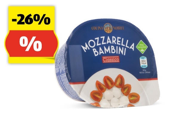 CUCINA Mozzarella Bambini, 125 g