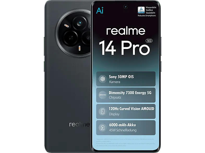 realme 14 Pro 5G, 512 GB, Suede Grey, Dual SIM