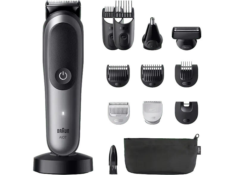 Braun AIO7560 Bodygroomer, Grau/Schwarz, Akkubetrieb