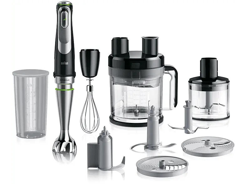 Braun MQ 9195XLI MultiQuick 9 Stabmixer (Premium schwarz / Edelstahl, 1200 Watt, 600 ml)
