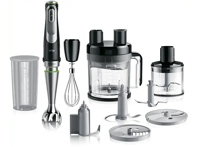 Braun MQ 9195XLI MultiQuick 9 Stabmixer (Premium schwarz / Edelstahl, 1200 Watt, 600 ml)