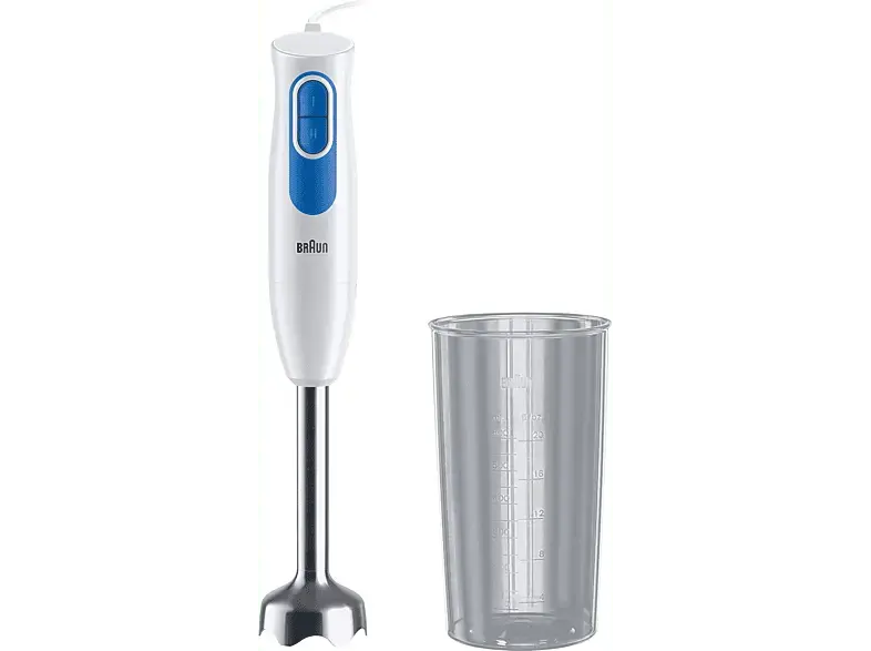 Braun MQ 20.001M Multiquick 2 Solo Stabmixer (Weiß, 600 Watt, ml)