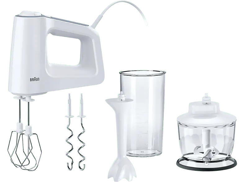Braun HM 3135 WH multi mix 3 Handmixer (Weiß, 500 Watt)