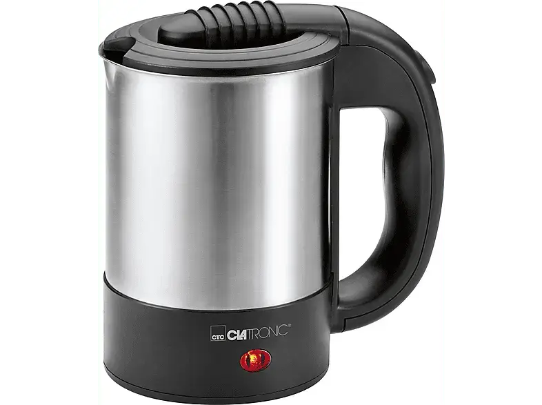 Clatronic WKR 3624 Wasserkocher (Silber, 0.5 l, 1000 Watt)