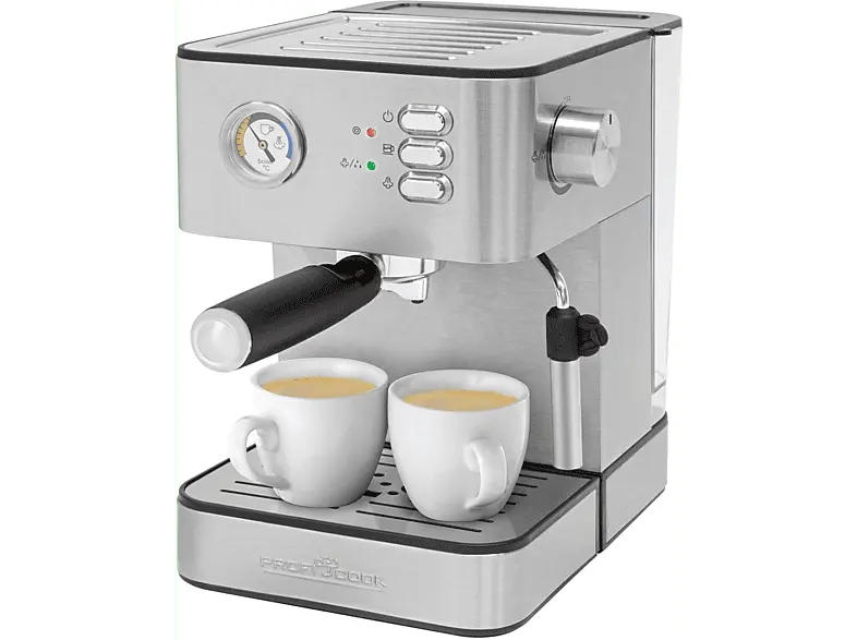 Profi Cook PC-ES 1209 (Silber, 850 Watt, 20 bar)