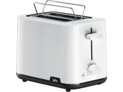 Braun 0X23010036 Toaster (Weiß, 900 Watt, Schlitze: 2)