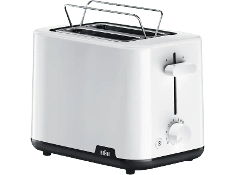 Braun 0X23010036 Toaster (Weiß, 900 Watt, Schlitze: 2)