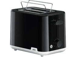 Braun 0X23010035 Toaster (Schwarz, 900 Watt, Schlitze: 2)
