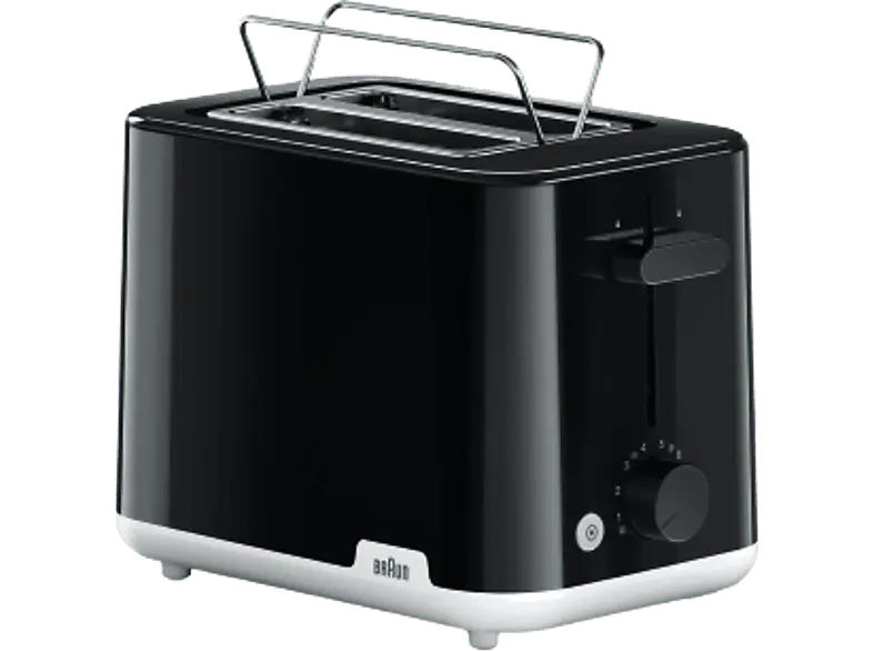 Braun 0X23010035 Toaster (Schwarz, 900 Watt, Schlitze: 2)