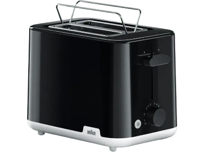 Braun 0X23010035 Toaster (Schwarz, 900 Watt, Schlitze: 2)