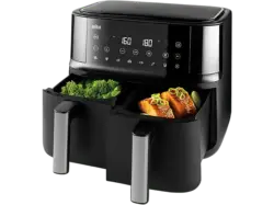 Braun TD 3030I BK Multifry Doppel-Hei&szlig;luftfritteuse 2x 0.9kg (8 l, 2850 Watt, Schwarz, Matt)
