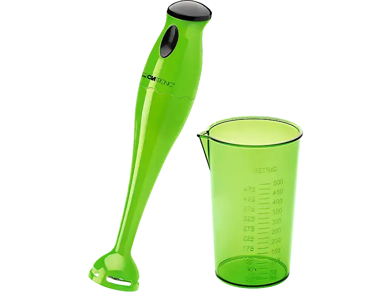 Clatronic SM3577 Stabmixer 180W, Mint Grün mit Mixbehälter (Mint Grün, 180 Watt, 500 ml); Stabmixer mit Mixbehälter