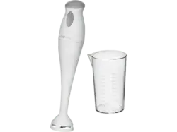 Clatronic SM3577 Stabmixer mit Mixbehälter (Weiß, 180 Watt, 500 ml)